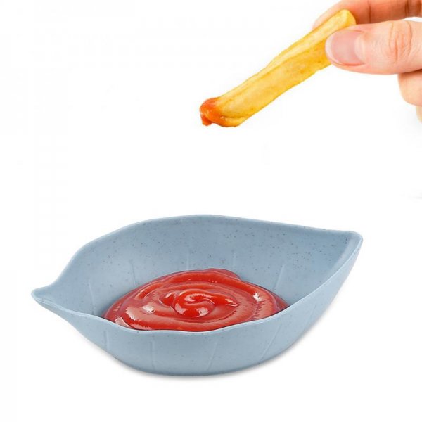 Wheat straw flavor seasoning plate, snack plate Creative kitchen multi-function dishes ice cream glaze sauce vinegar tableware